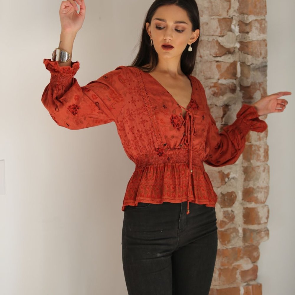 Terra Cotta colored top